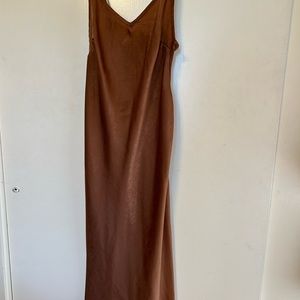 Rust colored slip dress